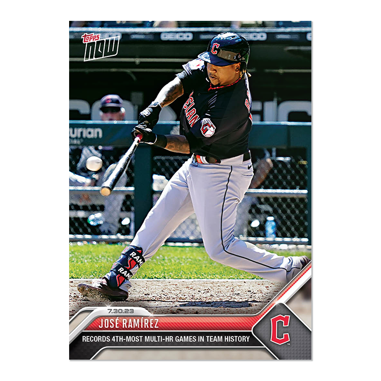 Jose Ramirez - 2023 MLB Topps NOW® Card 637 - PR: 347