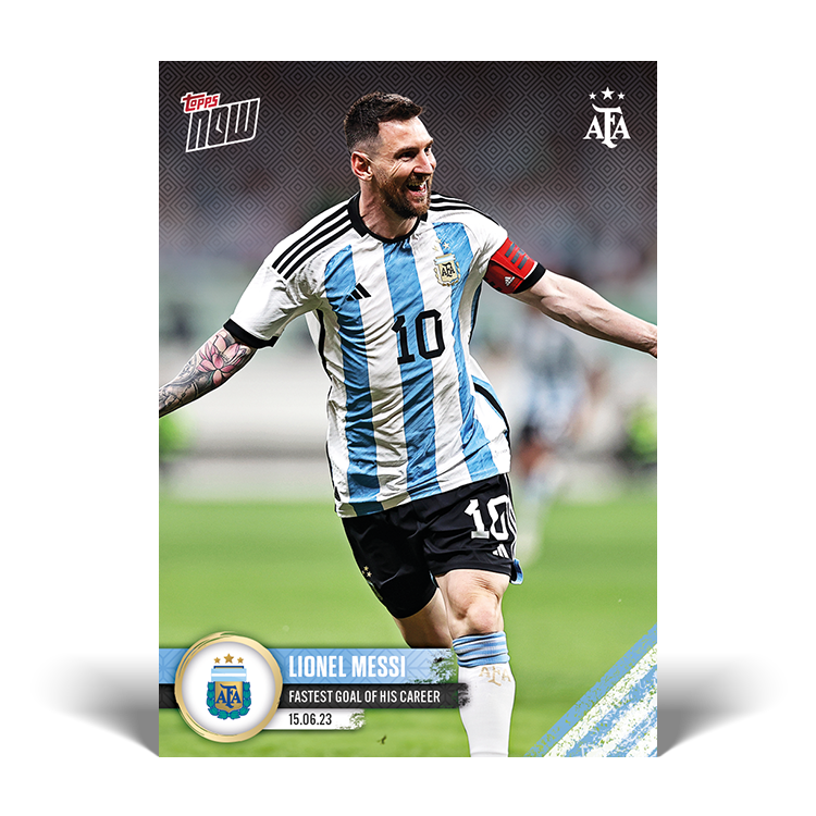 Fastest goal of his career - Topps NOW® Card #1 - PR: 12295