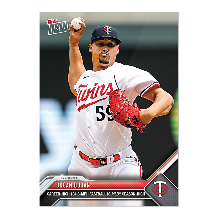 Jhoan Durán - 2023 MLB Topps NOW® Card 341 - PR: 338