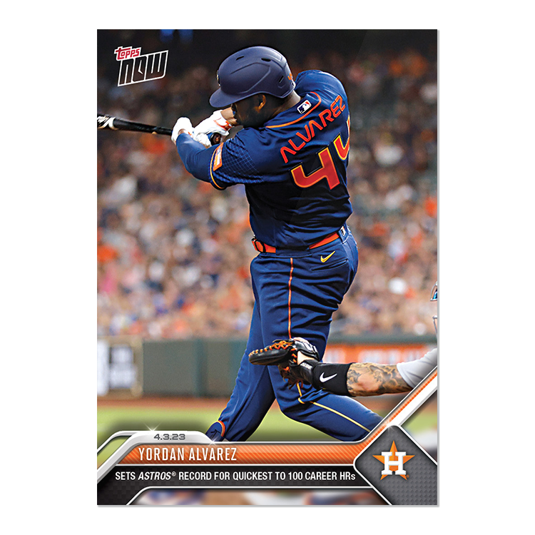 Yordan Alvarez - 2023 MLB Topps NOW® Card 43 - PR: 639