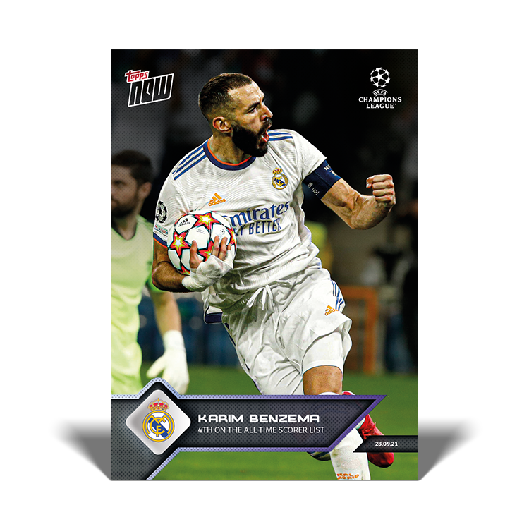 4th on the all-time scorer list - UCL Topps NOW® Card #34 - PR: 368