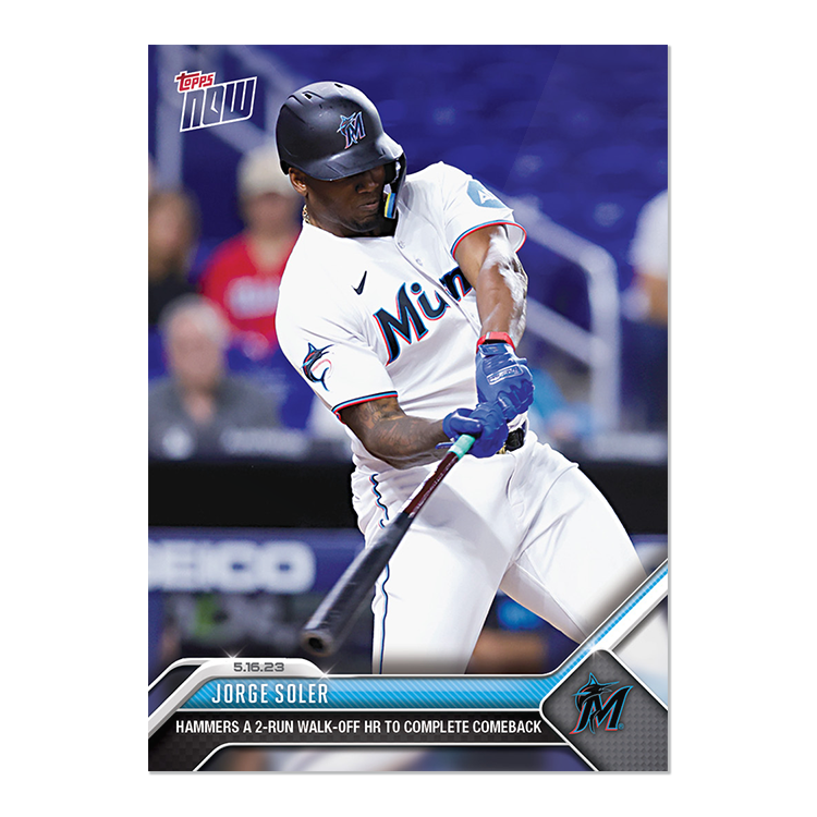 Jorge Soler - 2023 MLB Topps NOW® Card 299 - PR: 202