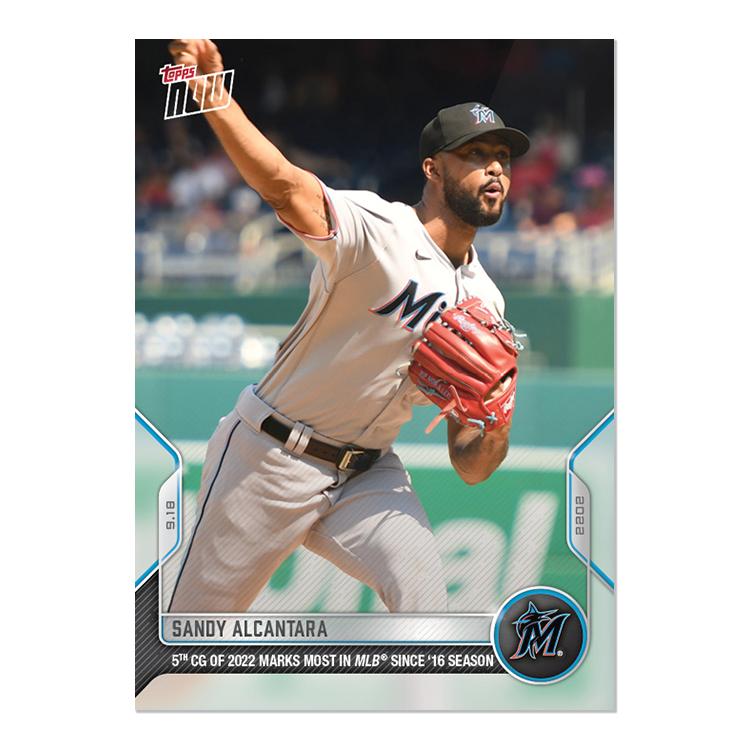 Sandy Alcantara - 2022 MLB Topps NOW® Card 920 - PR: 287