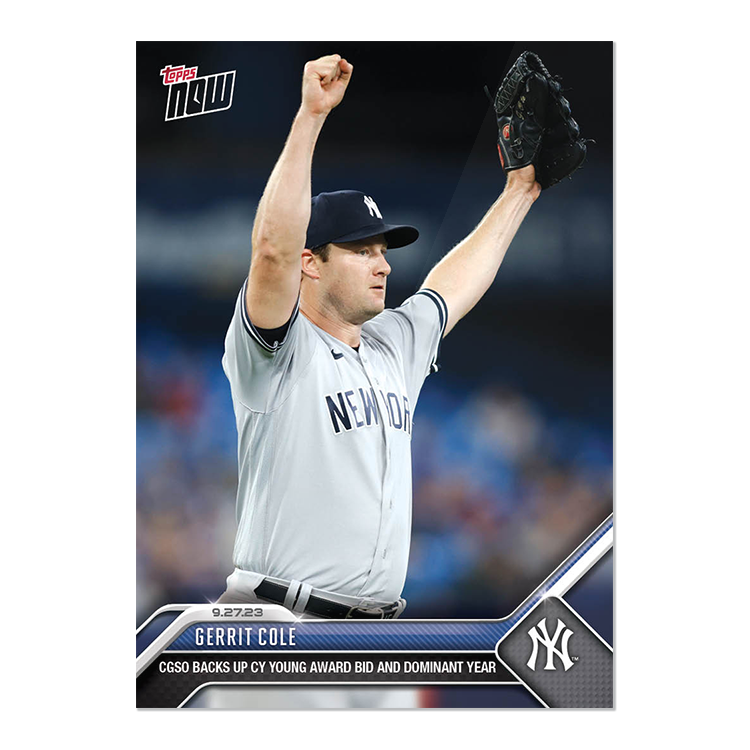 Gerrit Cole - 2023 MLB Topps NOW® Card 925 - PR: 1154