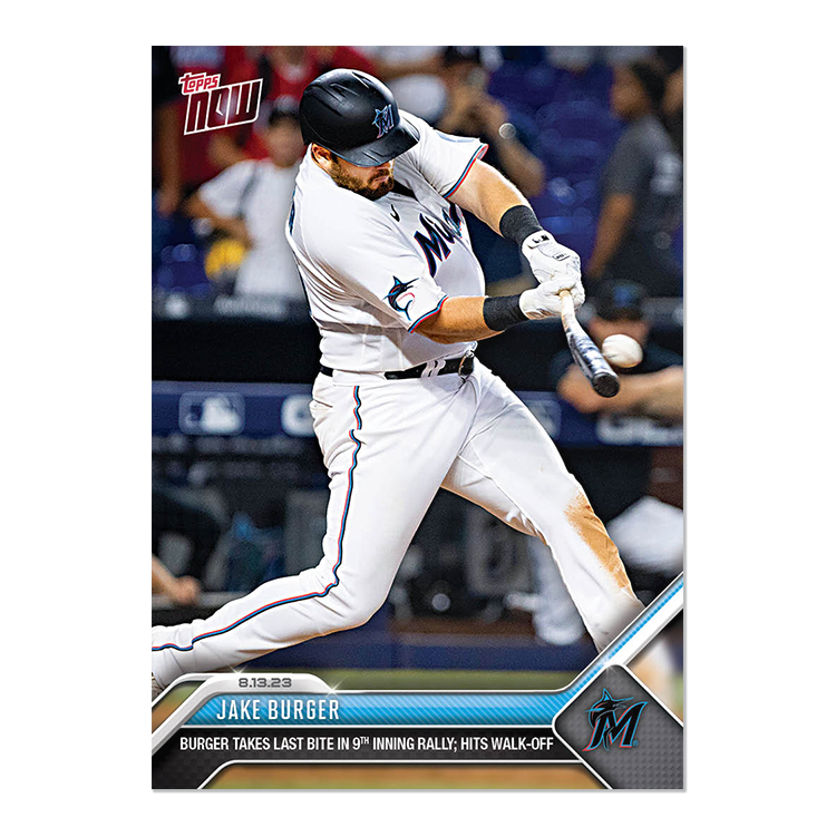 Jake Burger - 2023 MLB Topps NOW® Card 705 - PR: 369