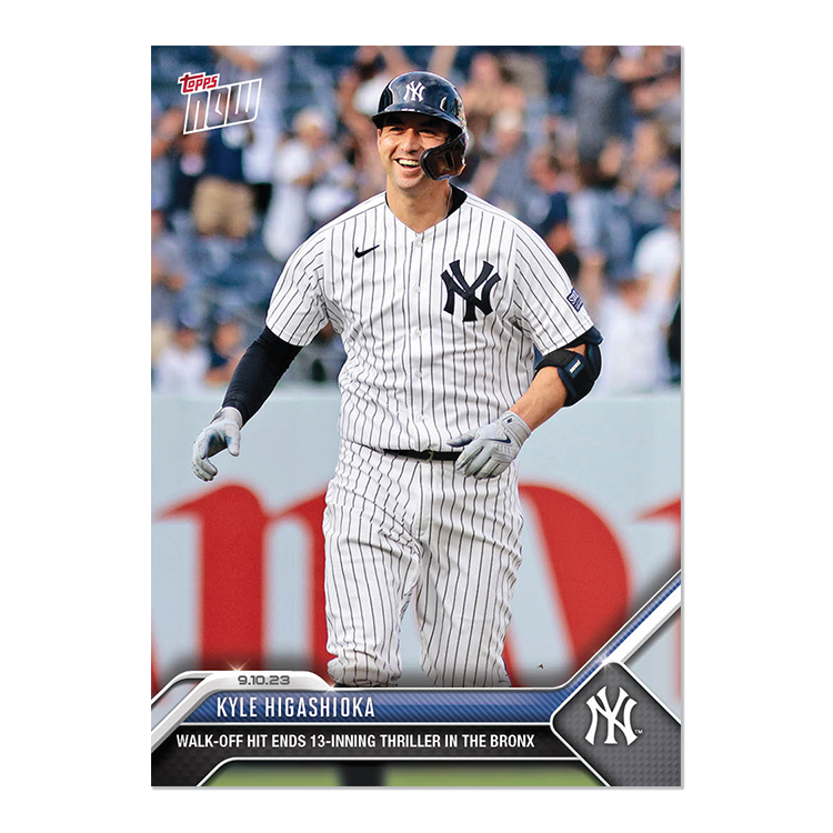 Kyle Higashioka - 2023 MLB Topps NOW® Card 849 - PR: 328