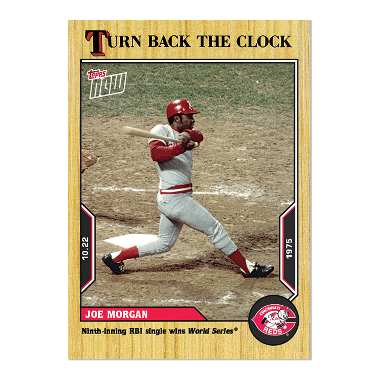 Joe Morgan - 2022 MLB Topps NOW® Turn Back The Clock - Card 206 - PR: 266