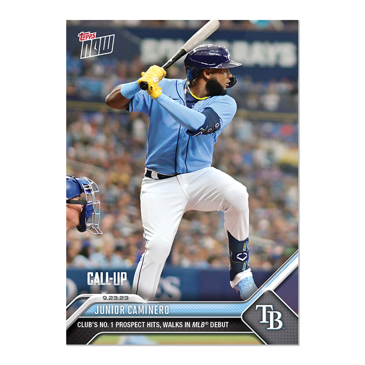 Junior Caminero - 2023 MLB Topps NOW® Card 911 - PR: 4139