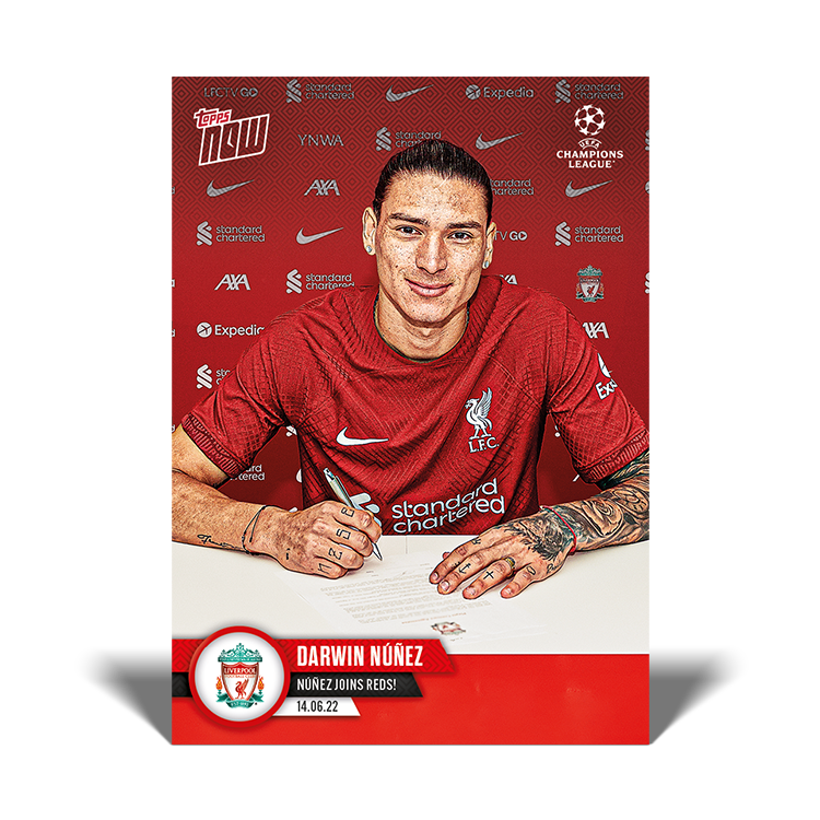 Nunez joins Reds! - UCL Topps NOW® Card #PS06 - PR: 1698