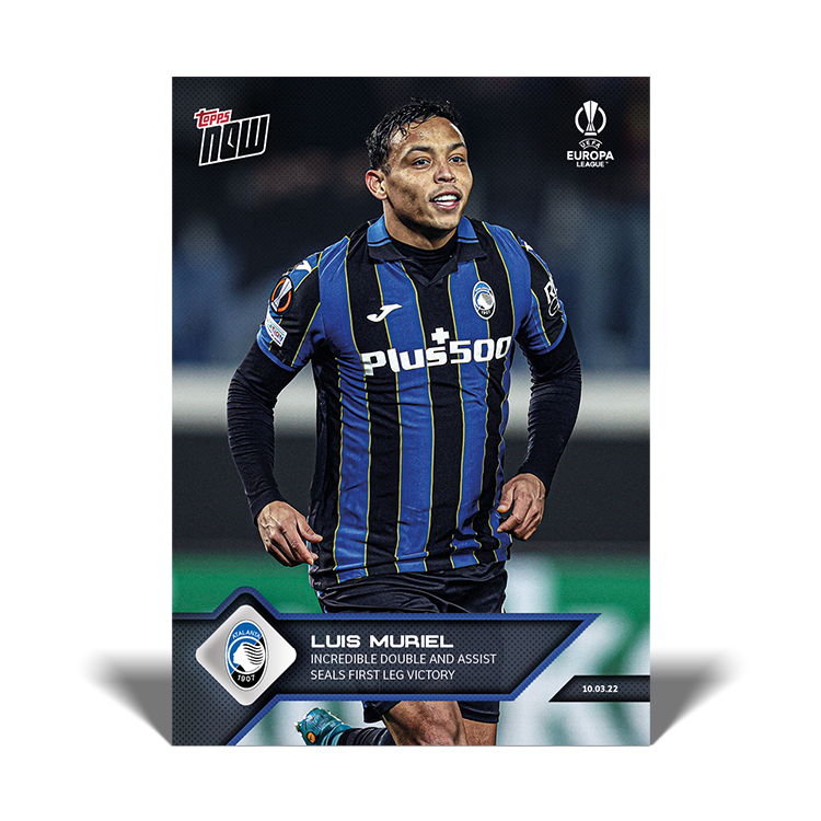 Incredible double and assist seals first leg victory - EL Topps NOW® Card #29 - PR: 96