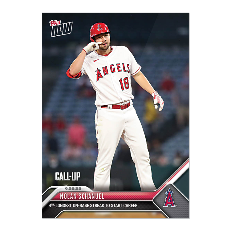 Nolan Schanuel - 2023 MLB Topps NOW® Card 918 - PR: 819