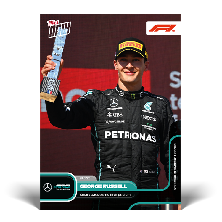 Smart pass earns fifth podium - F1 Topps NOW® Card #43 - PR: 1116