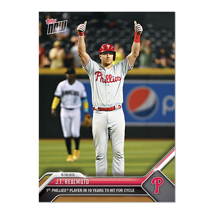 J.T. Realmuto - 2023 MLB Topps NOW® Card 434 - PR: 1369