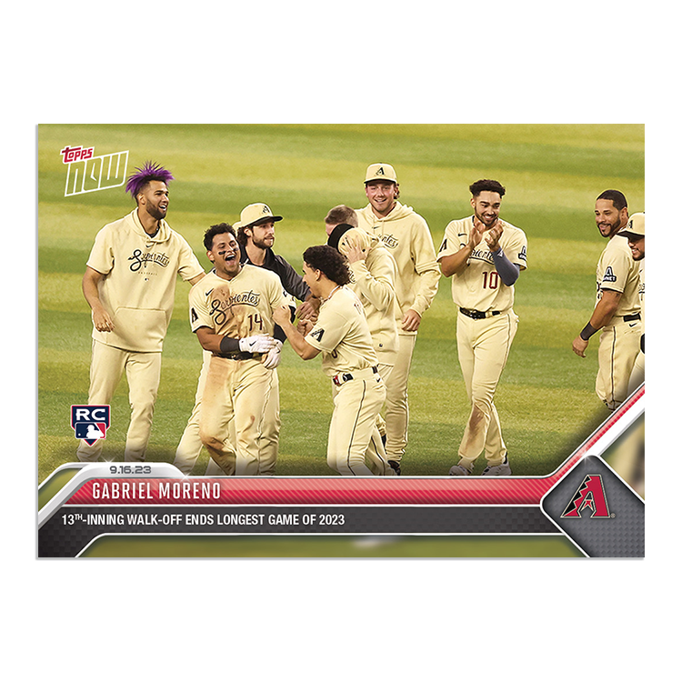 Gabriel Moreno - 2023 MLB Topps NOW® Card 876 - PR: 525