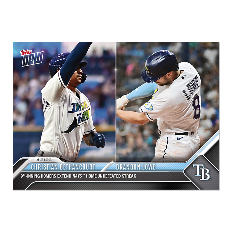 Christian Bethancourt/Brandon Lowe - 2023 MLB Topps NOW® Card 159 - PR: 238