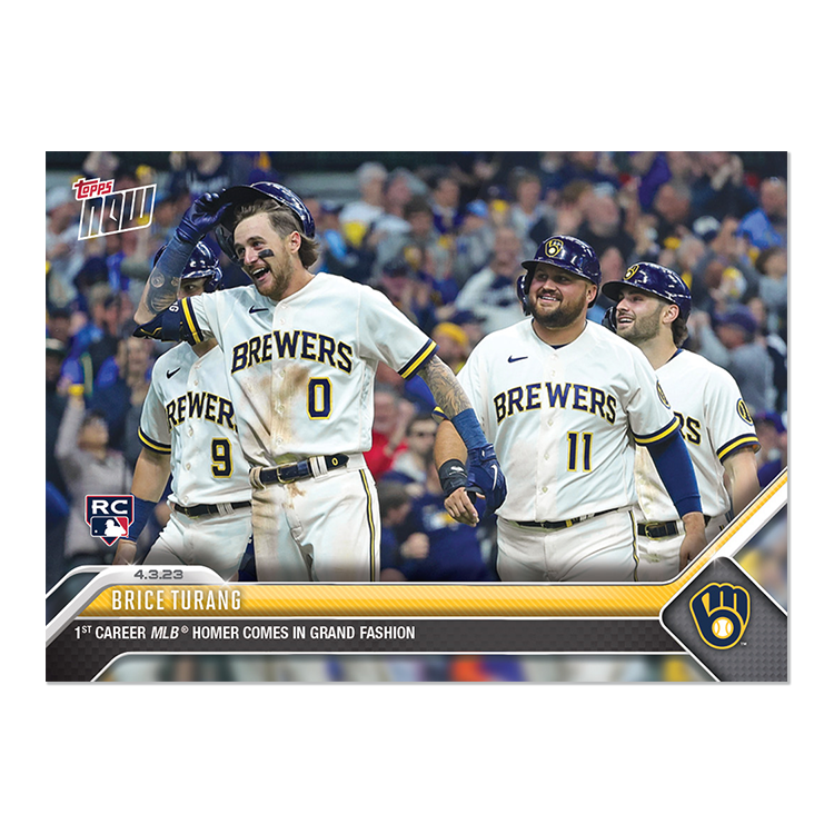 Brice Turang - 2023 MLB Topps NOW® Card 37 - PR: 1757