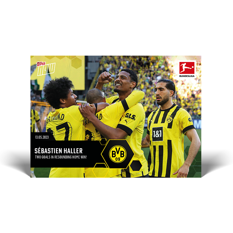 Two goals in resounding home win! - Bundesliga Topps NOW® Card #203 - PR: 91