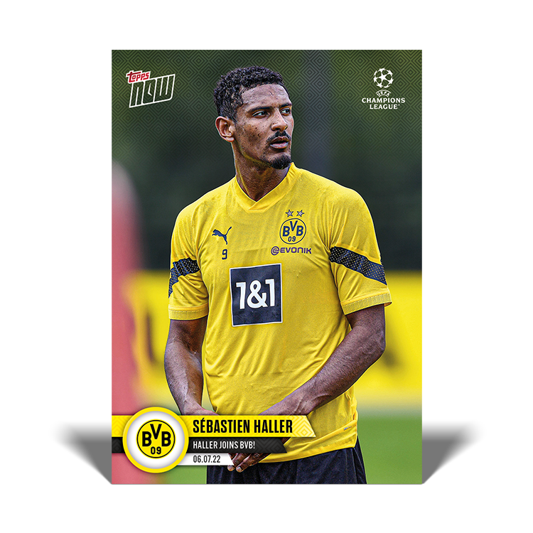 Hallers joins BVB! - UCL Topps NOW® Card #PS08