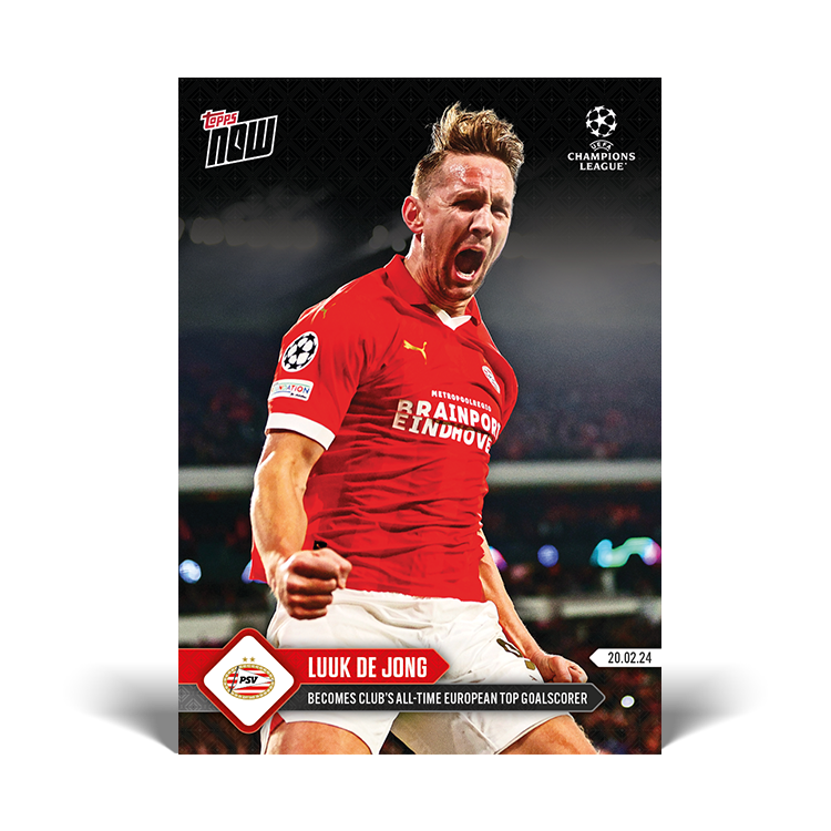 Luuk de Jong - Becomes club's all-time European top goal scorer - UCL Topps NOW® Card #97 - PR: 107