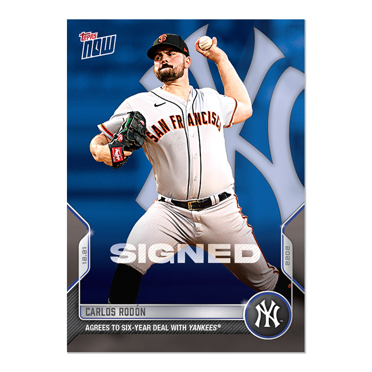 Carlos Rodón - 2022 MLB Topps NOW® Card OS53 - PR: 413