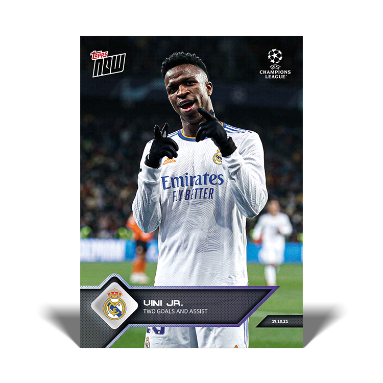Two goals and assist - UCL Topps NOW® Card #46 - PR: 586