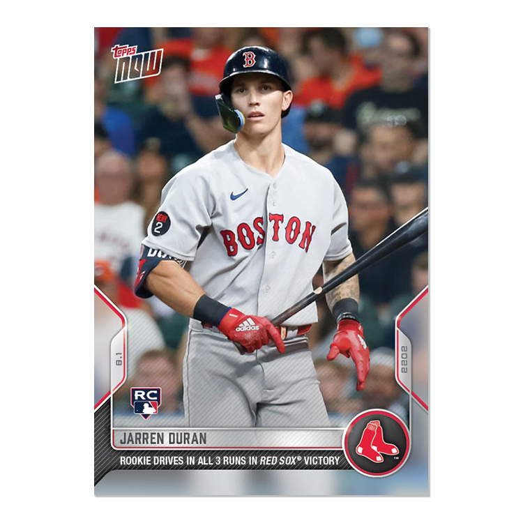 Jarren Duran - 2022 MLB Topps NOW® Card 632 - PR: 492
