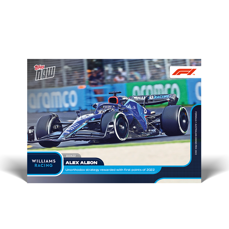 Unorthodox strategy rewarded with first points of 2022 - F1 Topps NOW® Card #012 - PR: 1088