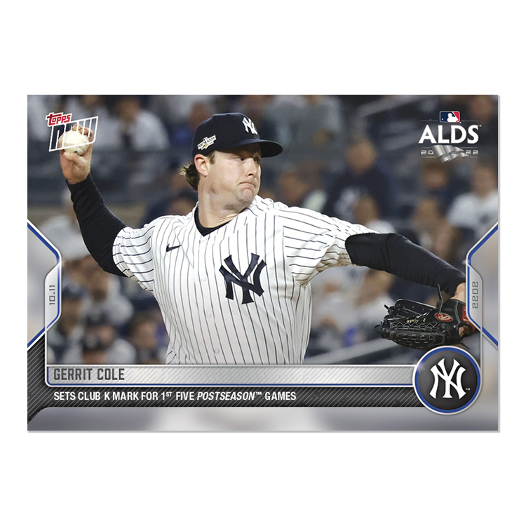 Gerrit Cole - 2022 MLB Topps NOW® Card 1059 - PR: 418