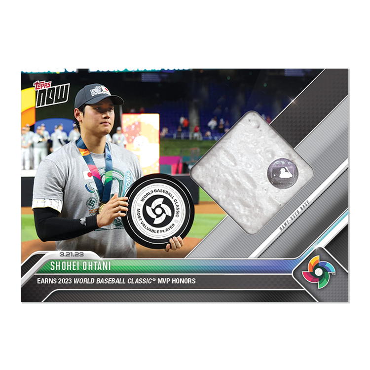 Game-used Base Relic # to 99 - Shohei Ohtani - 2023 World Baseball Classic Topps NOW® Card 73A