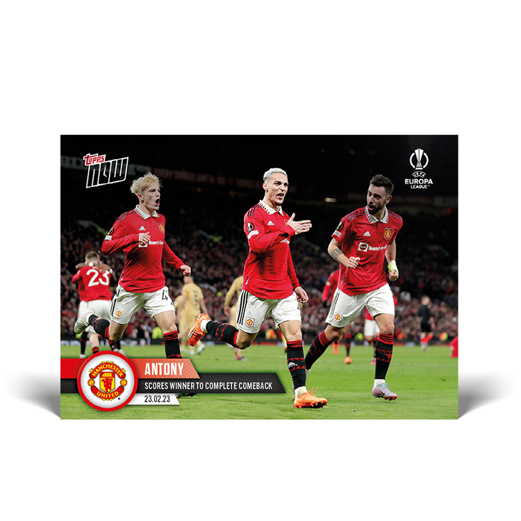 Scores winner to complete comeback - EL Topps NOW® Card #30 - PR: 277