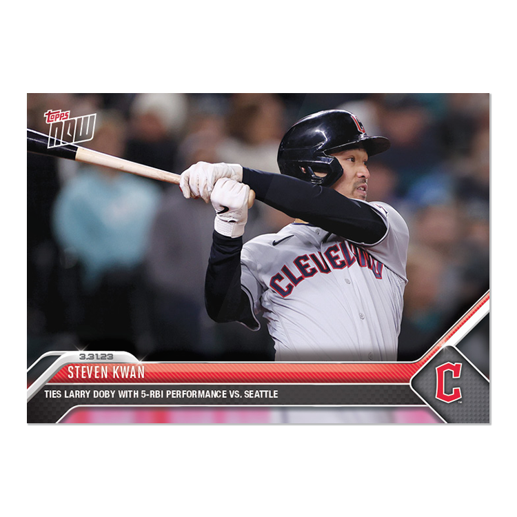 Steven Kwan - 2023 MLB Topps NOW® Card 17 - PR: 379