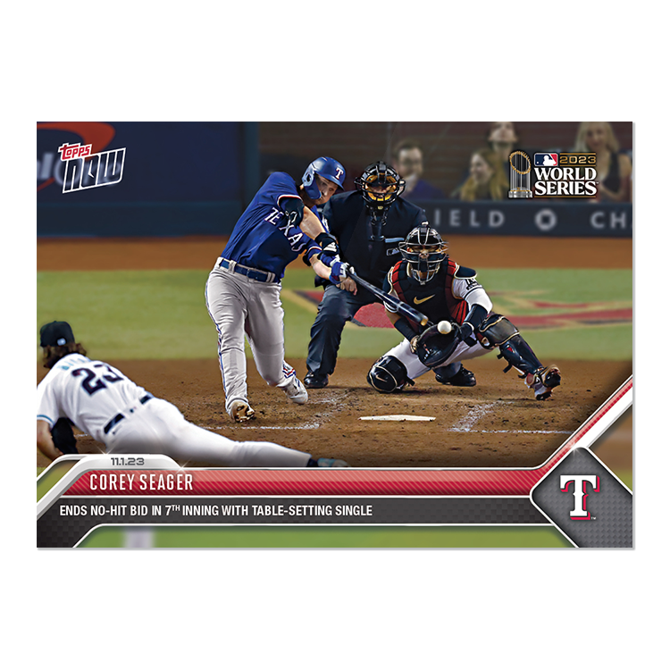 Corey Seager - 2023 MLB Topps NOW® Card 1072 - PR: 1271