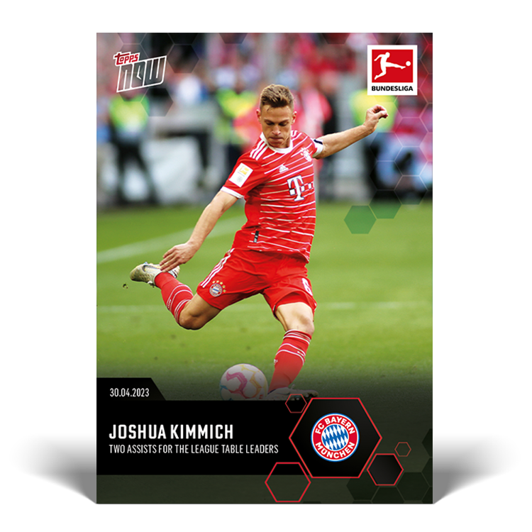 Two assists for the league table leaders- Bundesliga Topps NOW® Card #192 - PR: 92