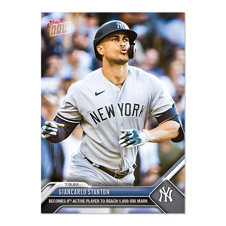 Giancarlo Stanton - 2023 MLB Topps NOW® Card 571 - PR: 489