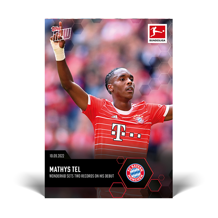Wonderkid sets two records on his debut - Bundesliga Topps NOW® Card #38 - PR: 2929