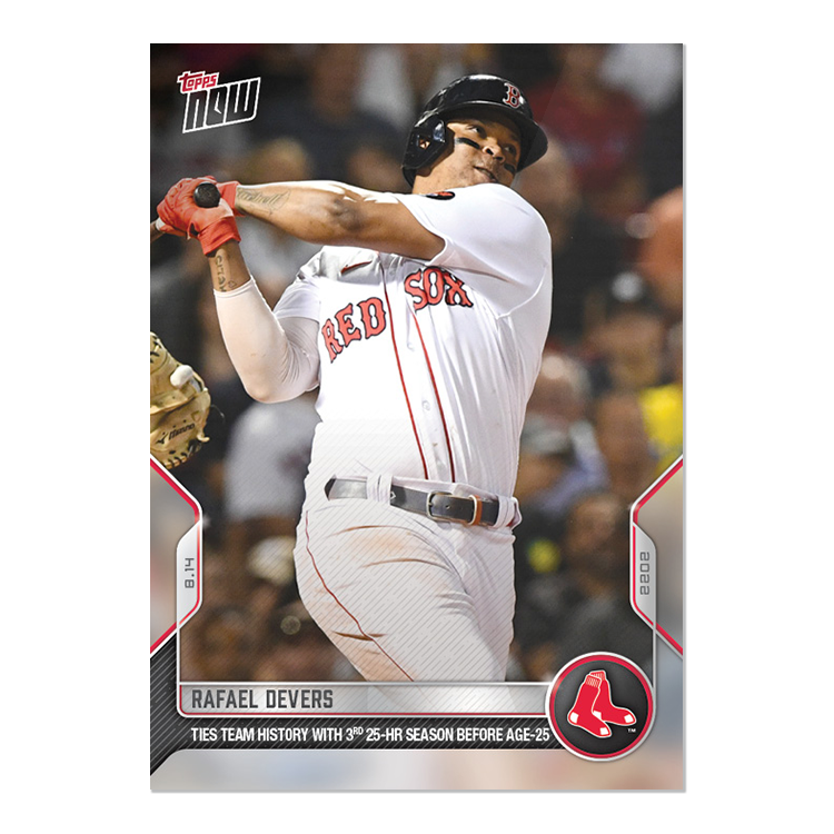 Rafael Devers - 2022 MLB Topps NOW® Card 713 - PR: 293