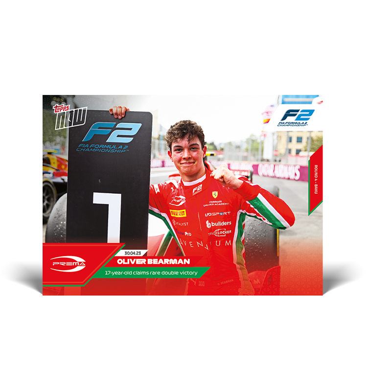 17-year-old claims rare double victory - F1 Topps NOW® Card #013 - PR: 1974