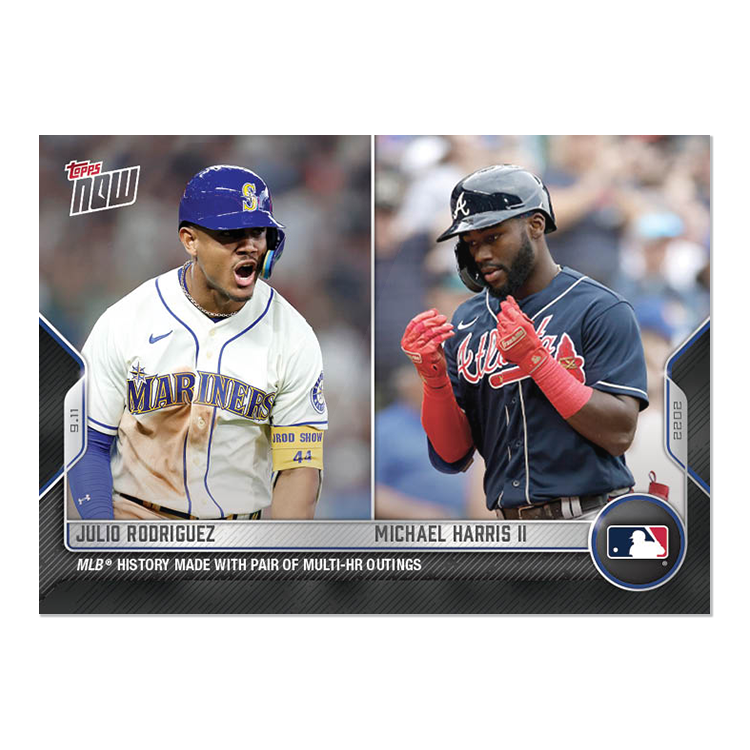 Julio Rodriguez/Michael Harris II - 2022 MLB Topps NOW® Card 887 - PR: 3817
