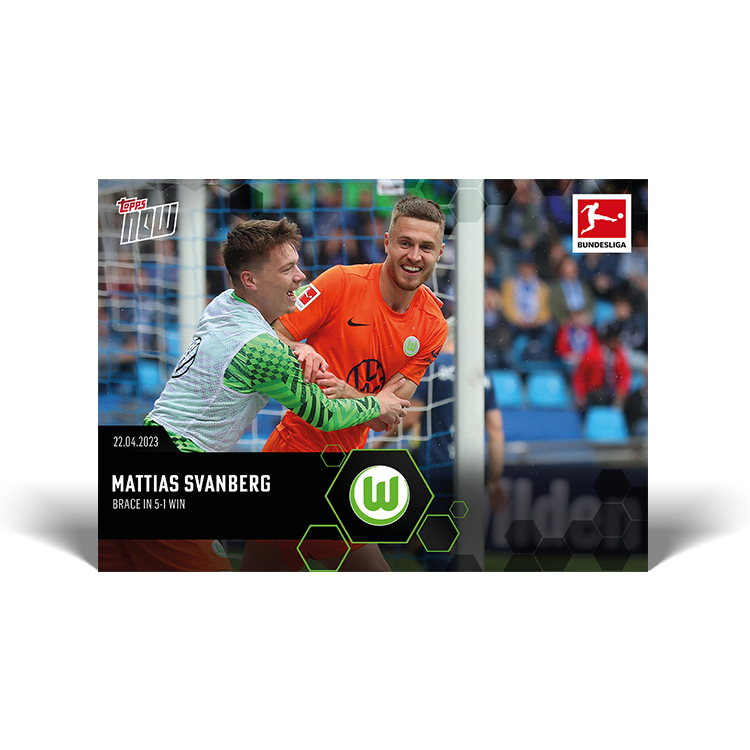 Brace in 5-1 win - Bundesliga Topps NOW® Card #185 - PR: 91