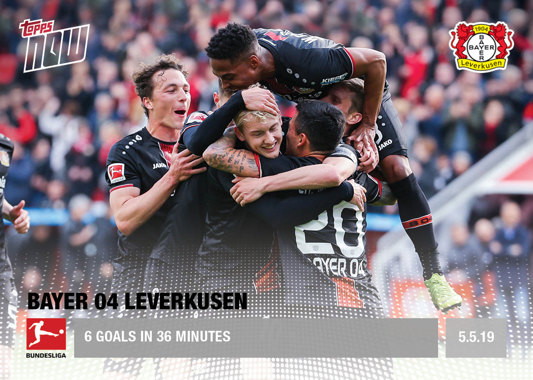 6 Goals in 36 minutes - Bundesliga Topps NOW® Card 118 - Print Run: 36