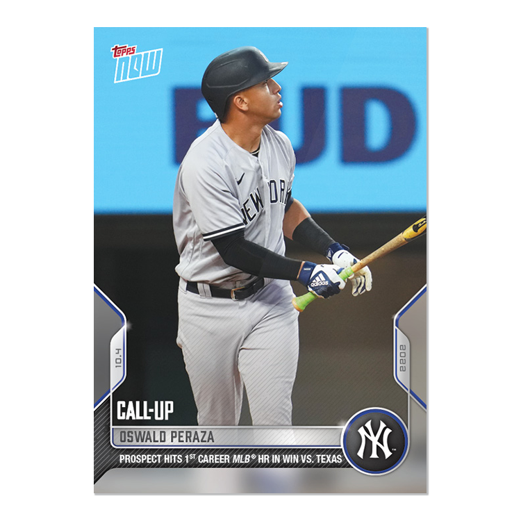 Oswald Peraza - 2022 MLB Topps NOW® Card 1013 - PR: 3691
