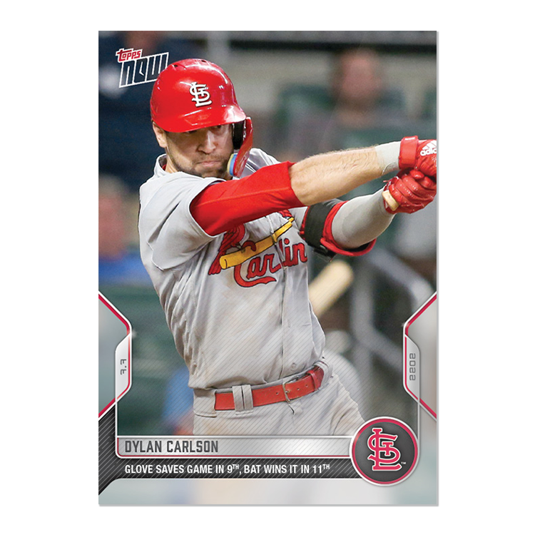 Dylan Carlson - 2022 MLB Topps NOW® Card 488 - PR: 275