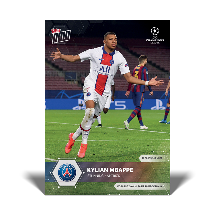 Stunning Hat-trick - UCL Topps NOW® Card #41 - Print Run: 7874