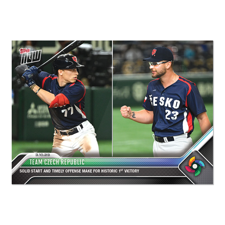 Team Czech Republic - 2023 World Baseball Classic Topps NOW® Card 12 - PR: 383