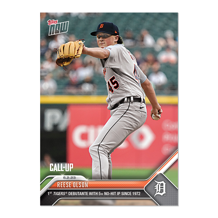 Reese Olson - 2023 MLB Topps NOW® Card 378 - PR: 742
