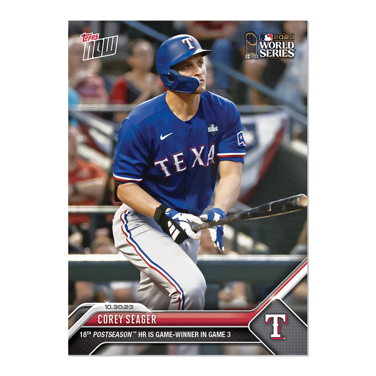 Corey Seager - 2023 MLB Topps NOW® Card 1063 - PR: 865
