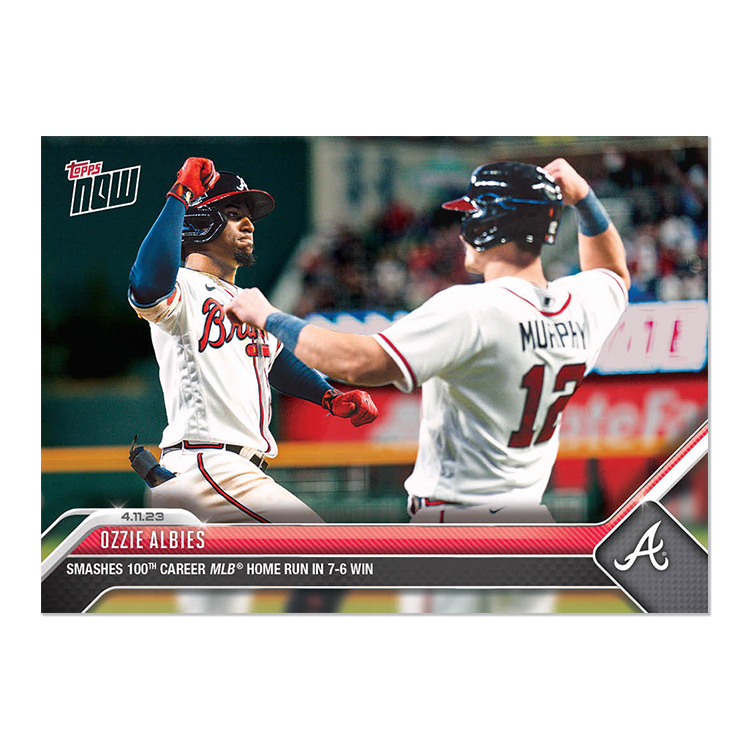 Ozzie Albies - 2023 MLB Topps NOW® Card 102 - PR: 575