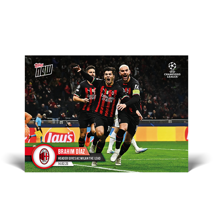 Header gives A.C. Milan the lead - UCL Topps NOW® Card #77 - PR: 297