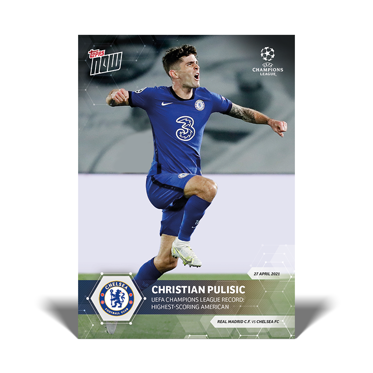 UEFA Champions Leage Record: Highest-Scoring American - UCL Topps NOW® Card #66 - Print Run: 4887