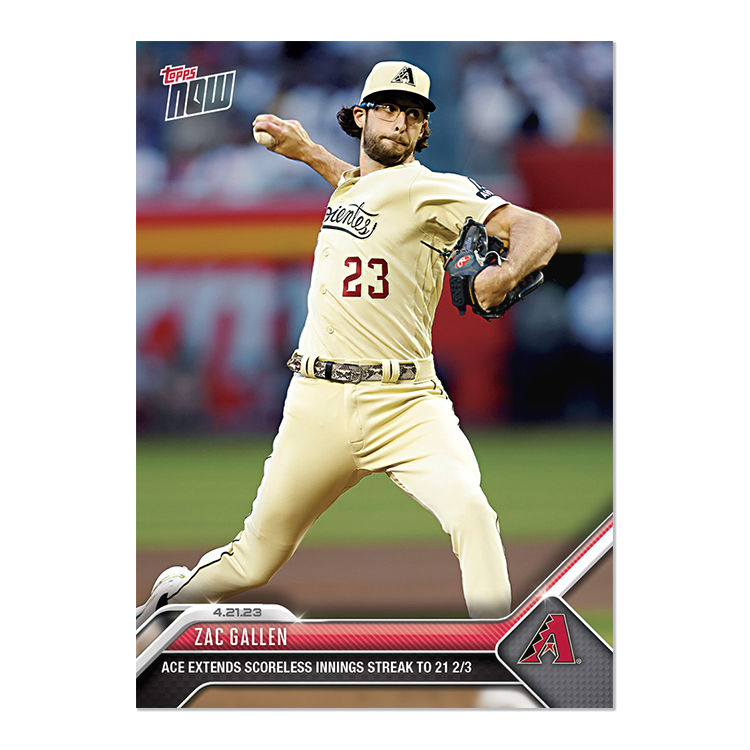 Zac Gallen - 2023 MLB Topps NOW® Card 162 - PR: 267